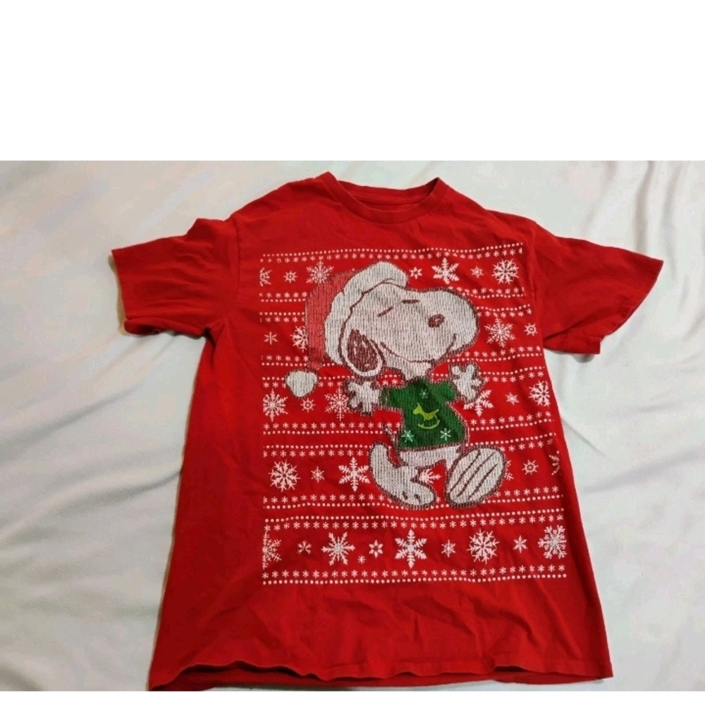 Peanuts Red Snoopy Festive Tee